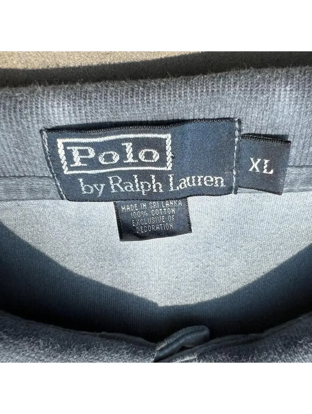 Neo-Vintage Y2K Dark Blue-Green Overdye Polo Ralph Lauren